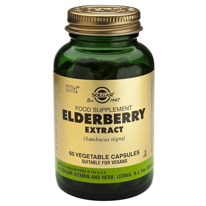 Solgar Spf Elderberry 60 Capsules Jag Couture London - New York