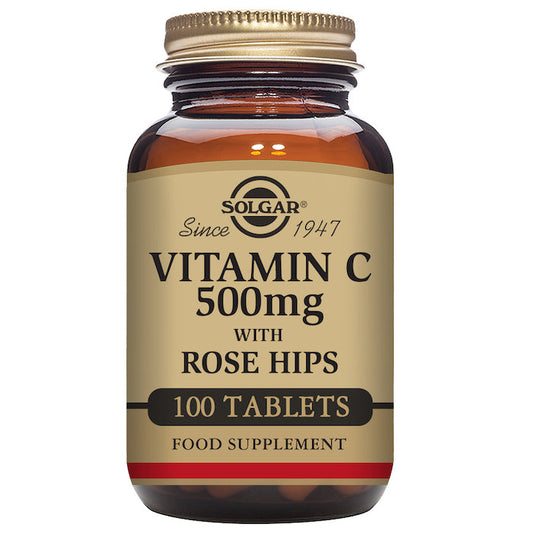 Solgar Vitamin C Rose Hips 500mg 100 Tablets Jag Couture London - New York