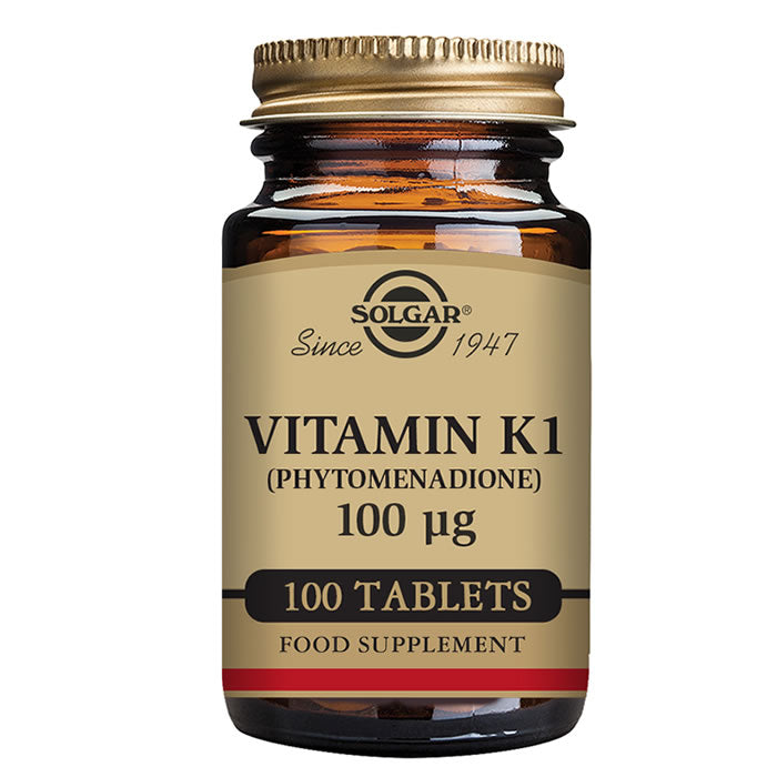 Solgar Vitamin K1 100cmg 100 Tablets Jag Couture London - New York