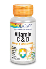 Solaray Vitamina C y D 60 Vcaps