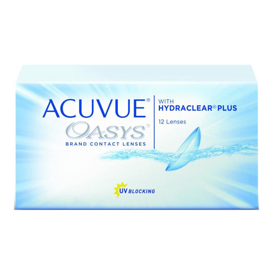 Acuvue Oasys Hydraclear Contact Lenses 2 Weeks Replacement -2.50 BC/8.4 12 Units Jag Couture London - New York