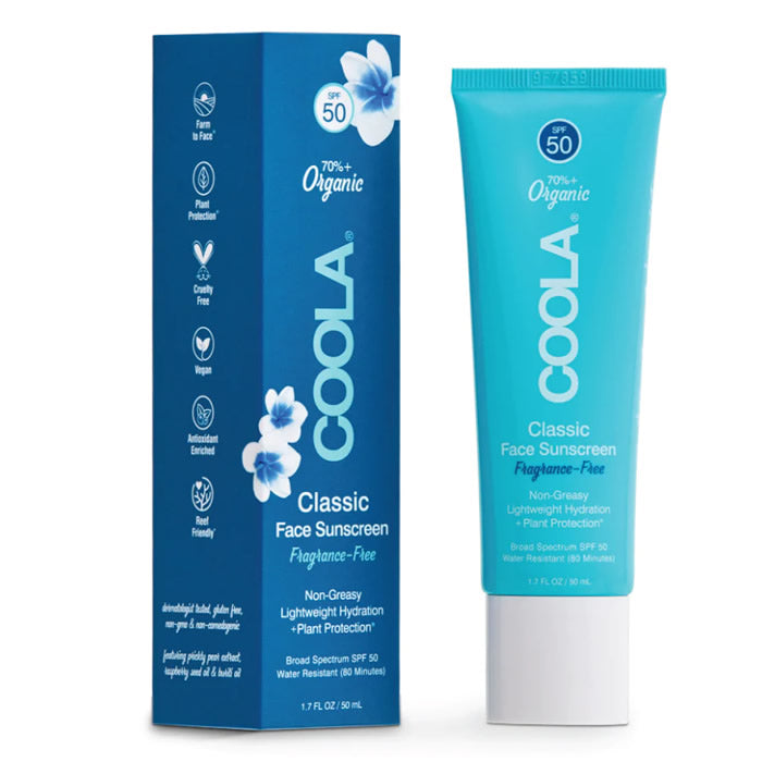 Coola Classic Face Organic Sunscreen Lotion Spf50 50ml Jag Couture London - New York