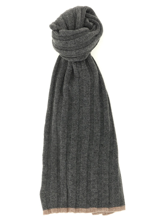 Gray Cashmere Scarf
