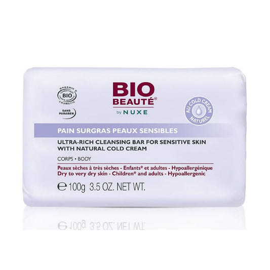 Nuxe Bio Beauté Ultra Rich Cleansing Bar Sensitive Skin 100g Jag Couture London - New York
