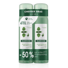 Klorane Nettle Dry Shampoo 2x150ml Jag Couture London - New York