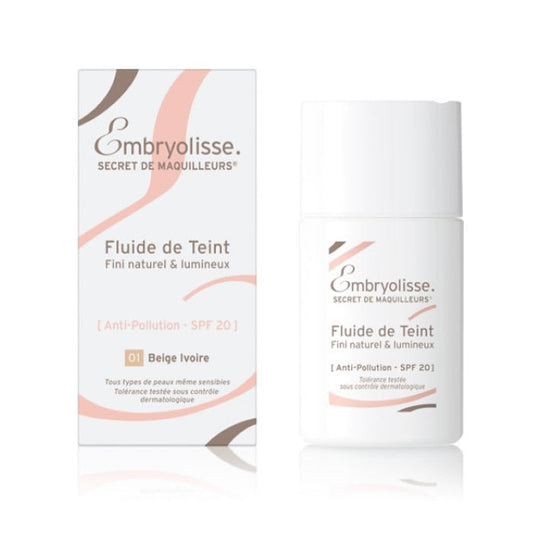 Embryolisse Fluid De Teint Spf20 01 Beige Ivoire Jag Couture London - New York