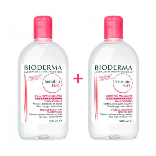 Bioderma Sensibio H2O Make Up Removing Micelle Solution 2x500ml Jag Couture London - New York