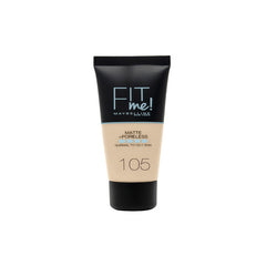 Maybelline Fit Me Matte & Poreless Foundation 105 Natural Ivory Jag Couture London - New York