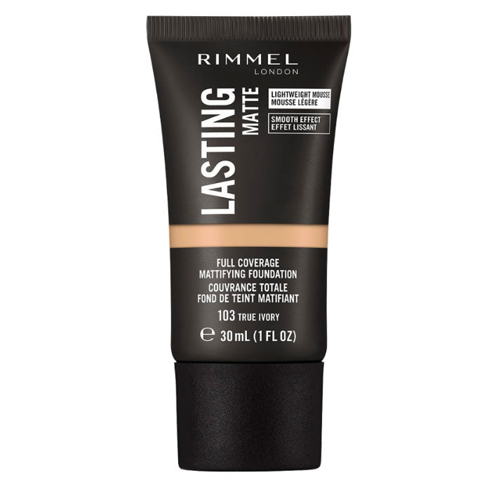 Rimmel London Lasting Matte Foundation 103 True Ivory 30ml Jag Couture London - New York