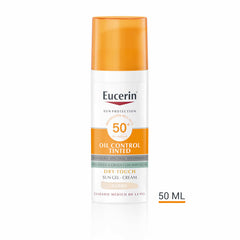 Eucerin Oil Control Dry Touch Gel Crema SPF50+ Tinted Light 50ml Jag Couture London - New York