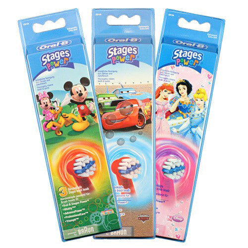 Oral B Stages Power Electric Toothbrush Replacement 3 Units Jag Couture London - New York