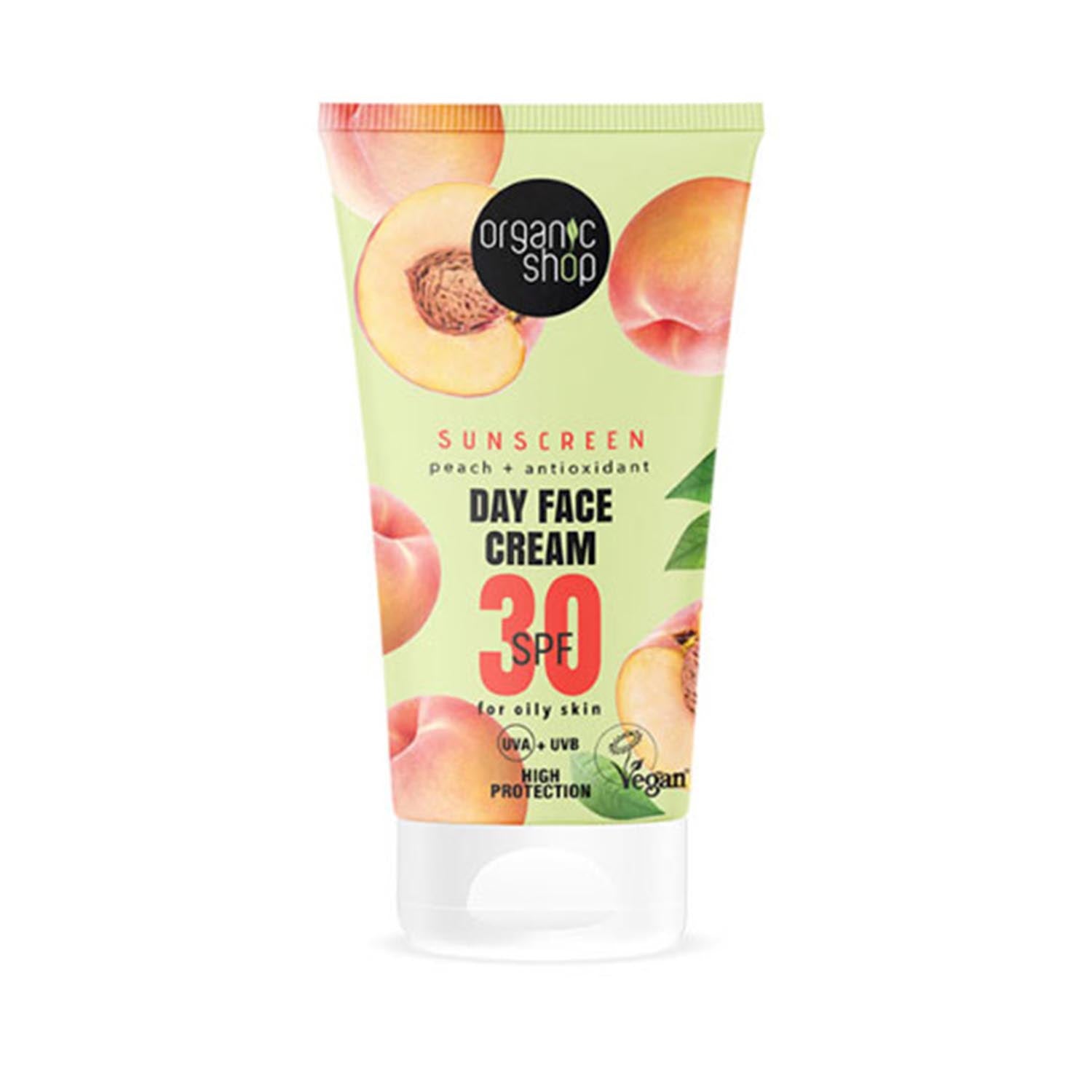 Organic Shop Peach Crema Facial De Dia Spf30 50ml Jag Couture London - New York