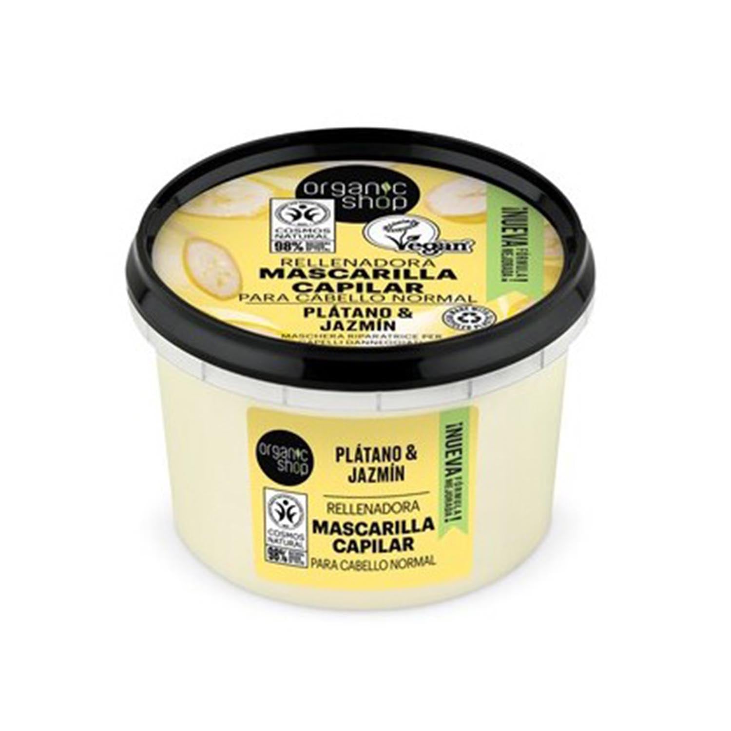 Organic Shop Platano Mascarilla Capilar Cabello Normal 250ml Jag Couture London - New York