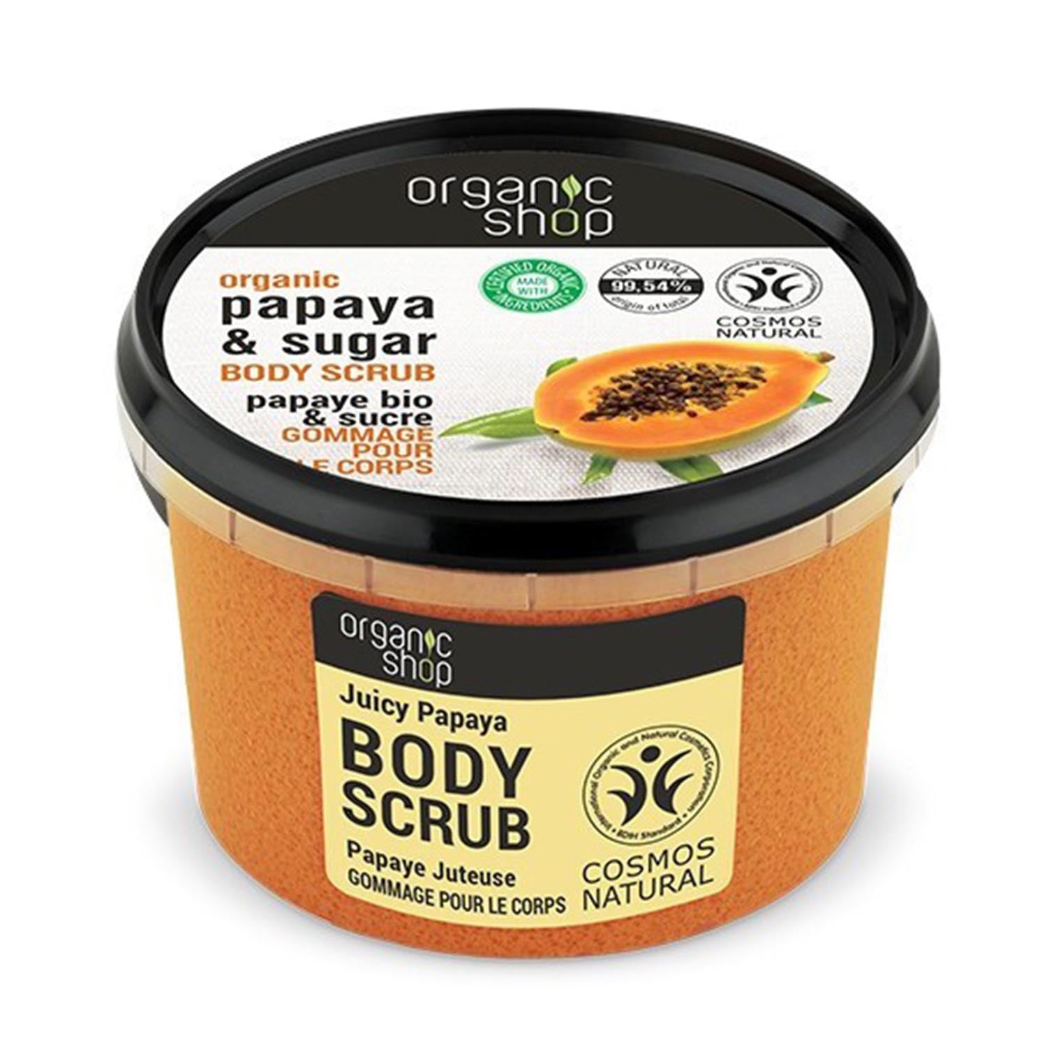 Organic Shop Papaya y Sugar Exfoliante Corporal 1un Jag Couture London - New York