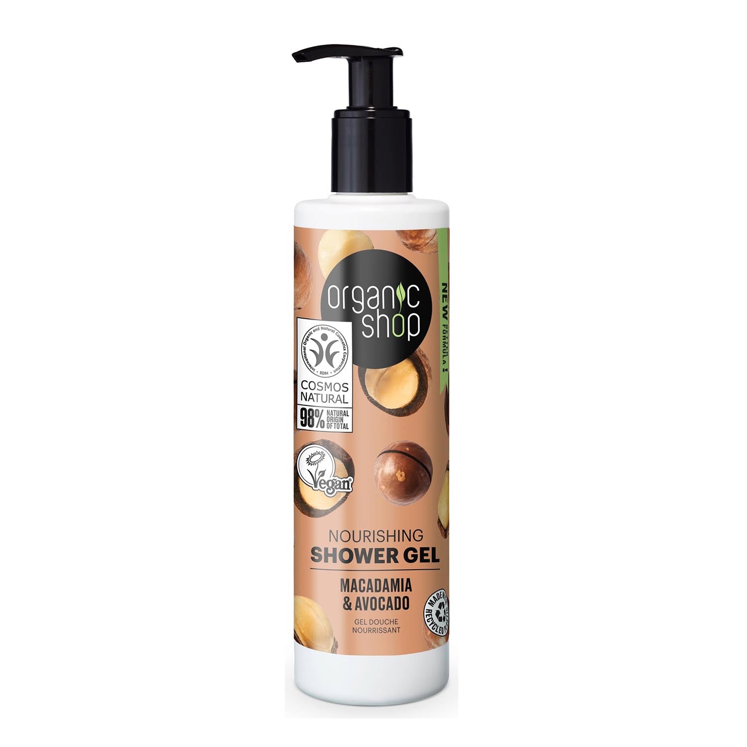 Organic Shop Macadamia y Avocado Gel De Baño 280ml Jag Couture London - New York