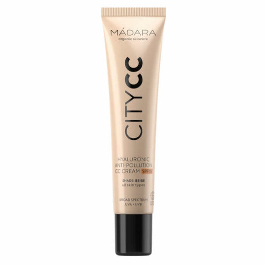 Mádara City CC Hyaluronic Anti Pollution CC Cream Spf15 Beige 40ml Jag Couture London - New York