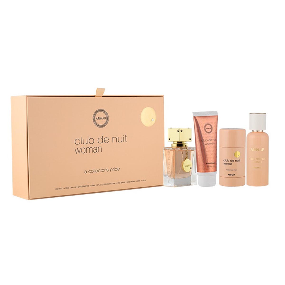 Armaf Club Denuit Woman Eau De Parfum 55un Spray Hair Mist 55ml Desodorante Stick 75ml Crema De Manos 50ml Jag Couture London - New York