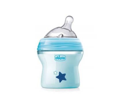 Chicco Bib Nat-Feel 0m Boy 150ml Jag Couture London - New York