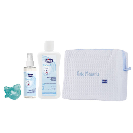 Chicco Toilet Bag Pique Blue Set 3 Pieces Jag Couture London - New York