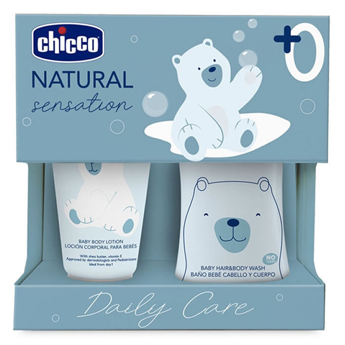 Chicco Natural Sensation Hygiene & Bath Set 2 Pieces Jag Couture London - New York