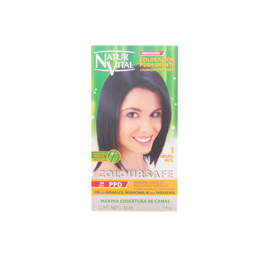 Naturaleza Y Vida Coloursafe Permanent Black Color 1 150ml Jag Couture London - New York