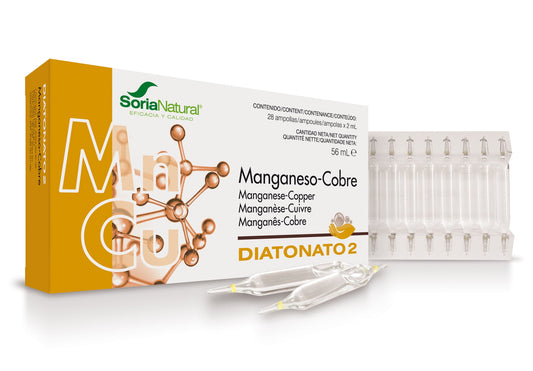 Soria Diatonato 2 Mangan-Cobre 28 Ampollas X 2ml Jag Couture London - New York