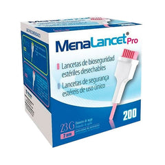 Menarini Menalancet Pro 23g 200 Lancets Jag Couture London - New York