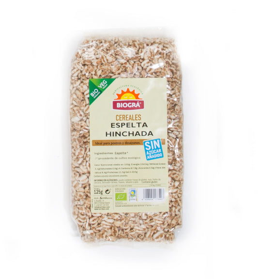 Biográ Espelta Hinchada S-Azucar y S-Miel 125g Biogra Bio Jag Couture London - New York