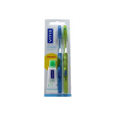 Vitis Toothbrush Medium Two Pack + Toothpaste Vtis 15ml Jag Couture London - New York