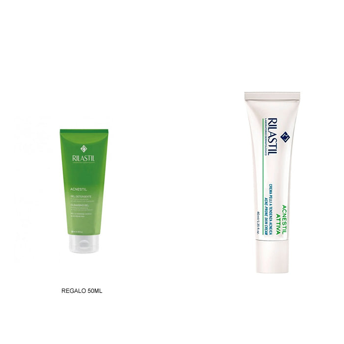 Rilastil Acnestil Attiva Anti-Imperfection Cream 40ml Set 2 Pieces Jag Couture London - New York