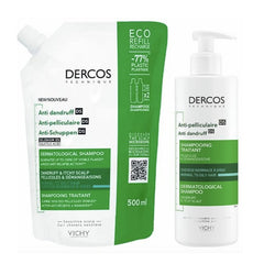 Vichy Dercos Anti-Dandruff Greasy Shampoo 400ml + Refill 500ml Jag Couture London - New York