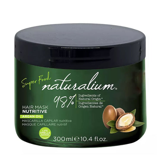Naturalium Super Food Argan Oil Nutritive Hair Mask 300ml Jag Couture London - New York