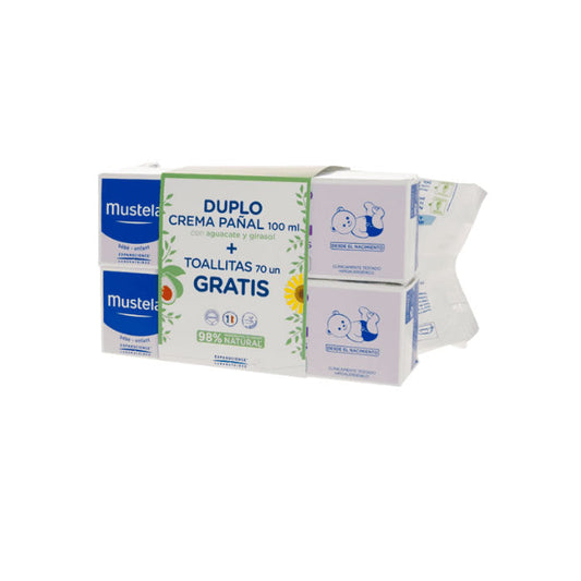 Mustela Duplo Balm Cream 100ml + Wipes 70 Units Jag Couture London - New York