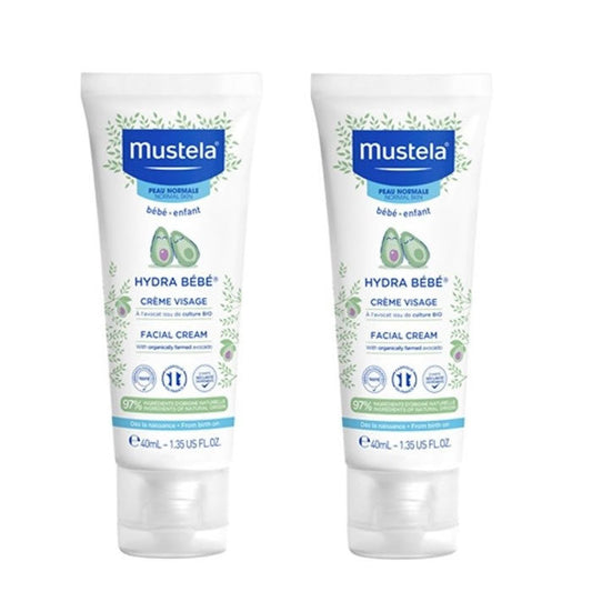 Mustela Baby Hydra Facial Cream 2x40ml Jag Couture London - New York