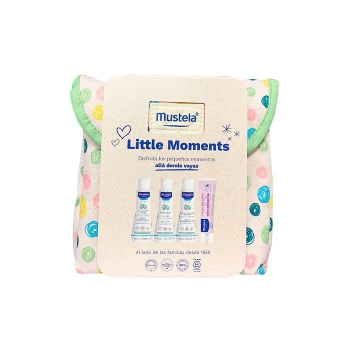 Mustela Little Moments Toilet Bag Polka Dots Set 5 pieces Jag Couture London - New York