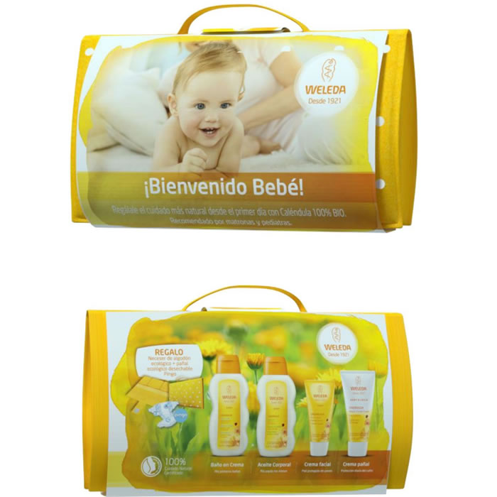 Weleda Baby Calendula Cream Bath 200ml Set 5 Pieces Jag Couture London - New York