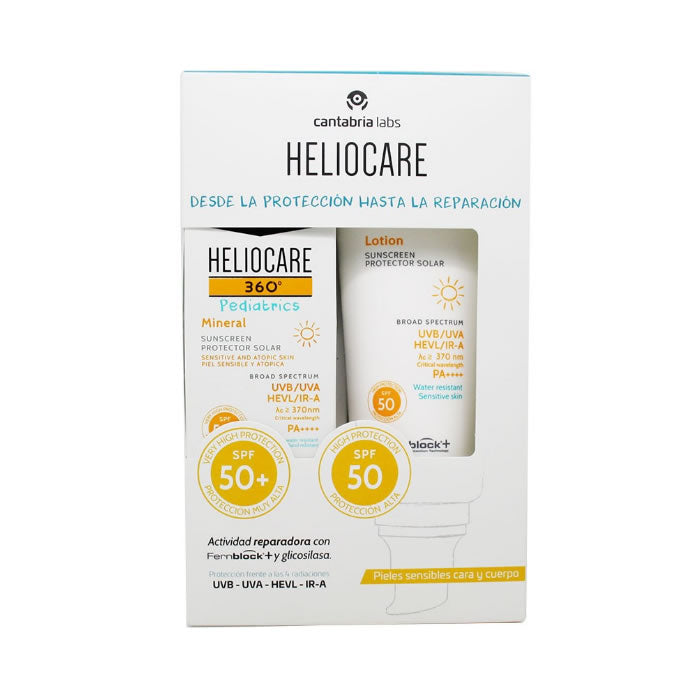 Heliocare 360 Pediatrics Locion 200ml + Pediatrics Mineral 50ml Jag Couture London - New York