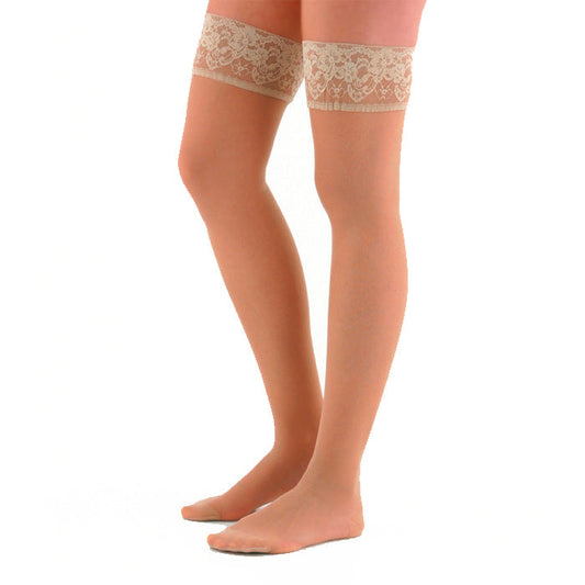 Varisan Long Stocking Strong Silic Beige T5 Pair Jag Couture London - New York