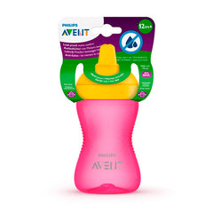 Avent Hard Mouthpiece Cup Pink +12 Months 300ml Jag Couture London - New York