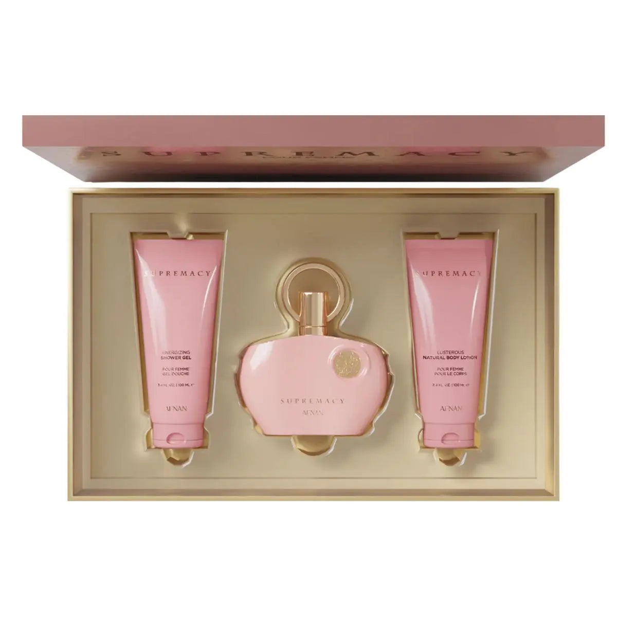 Afnan Supremacy Eau De Parfum Pour Femme 100ml Gel De Baño 100ml Locion Corporal Perfumada 100ml Jag Couture London - New York