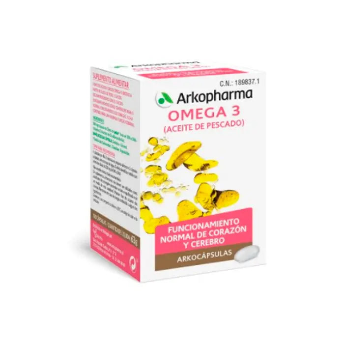 Arkopharma Arkocaps Omega 3 Fish Oil 100 Capsules Jag Couture London - New York