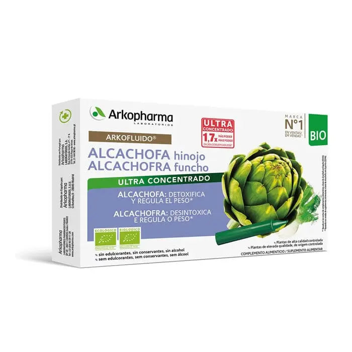 Jag Couture London - New York Arkopharma Arkofluid Artichoke Fennel 10 Ampoules