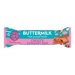Buttermilk plant based chocolate segment bar with a caramel centre
