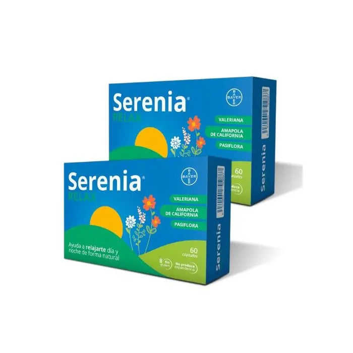 Bayer Serenia Natural Relaxation Day & Night 2x60 Capsules Jag Couture London - New York