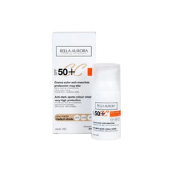 Jag Couture London - New York Bella Aurora CC Anti-Spot Cream Spf50 Medium Tone 30ml