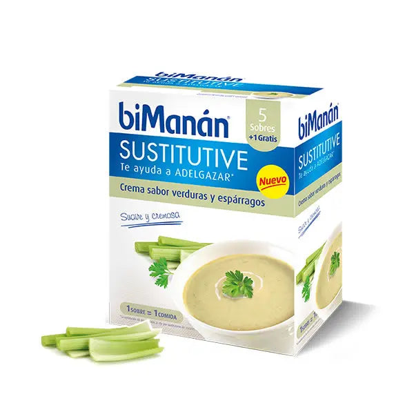 Bimanán Sustitutive Vegetable and Asparagus Cream 5x1 Units 330g Jag Couture London - New York