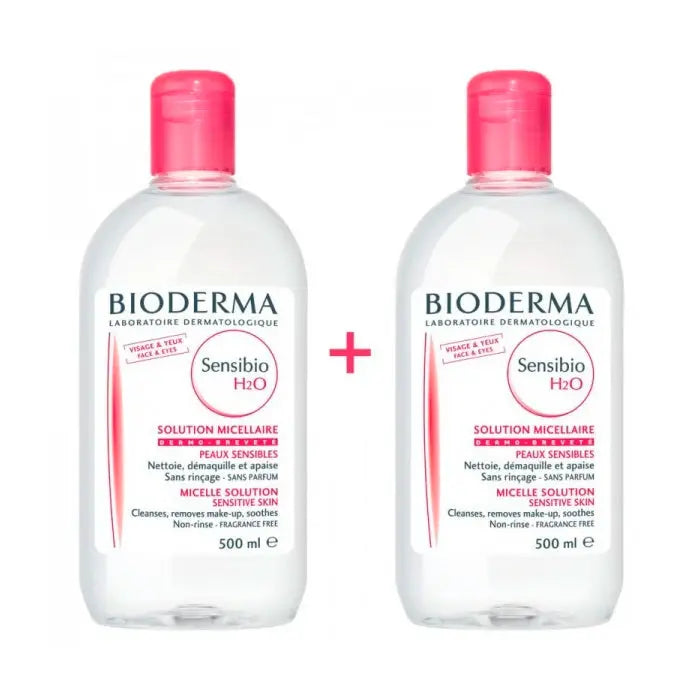 Bioderma Sensibio H2O Make Up Removing Micelle Solution 2x500ml Jag Couture London - New York