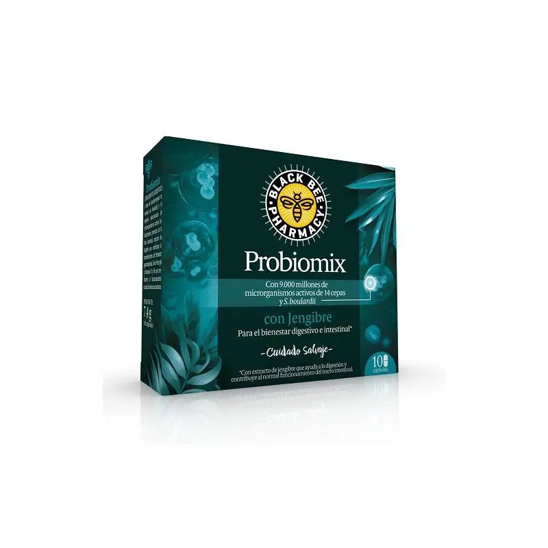 Black Bee Probiomix Con Jengibre 10 Cápsulas Jag Couture London - New York