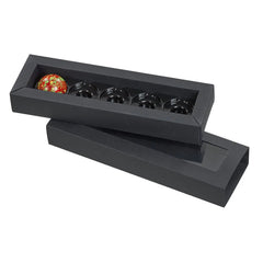 Black buffer box with 5 vac tray and sleeve for the Visser Picasso range Jag Couture London - New York