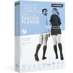 Calcetín Largo Fascitis Planta Negro Mediano Medilast Jag Couture London - New York